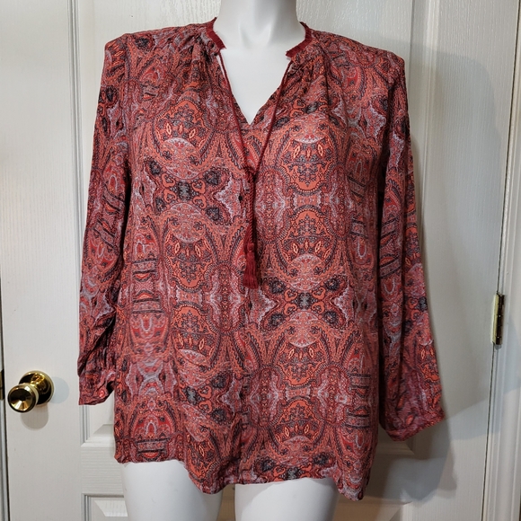 Lucky Brand Parachute Knit Blouse - Picture 2 of 10